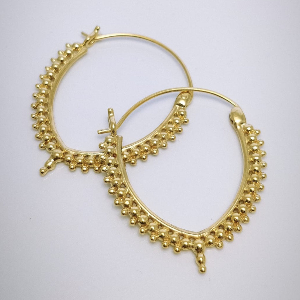 zen earrings brass noomaad