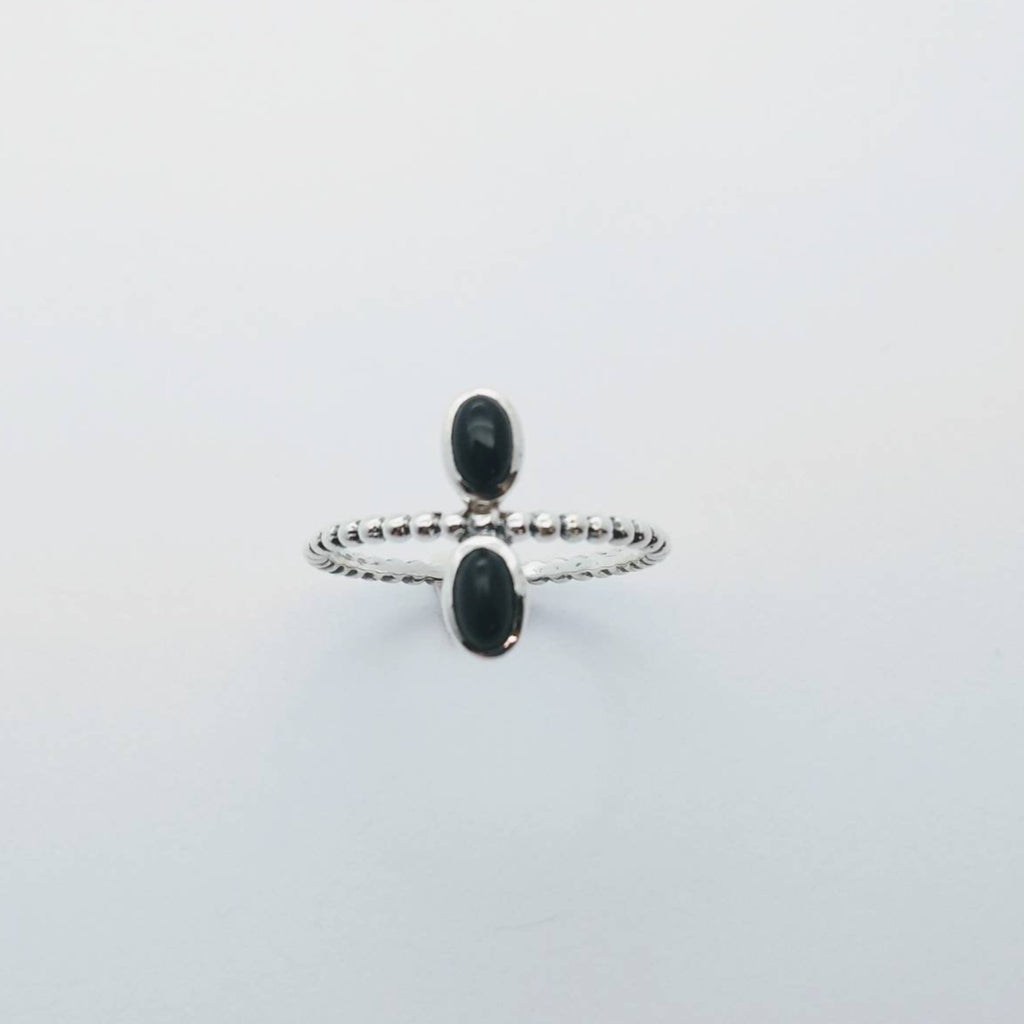 black onyx silver ring noomaad