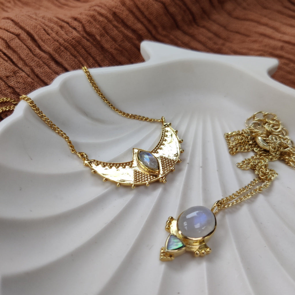 bohemian moonstone necklaces celestial and bohemian style