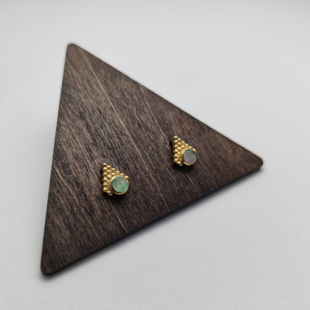 abalone shell stud earrings