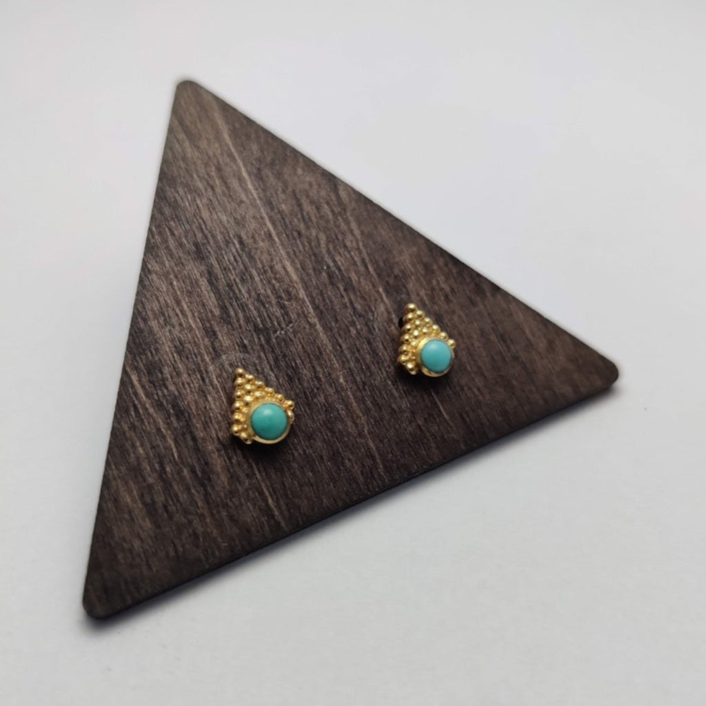 turquoise stud earrings
