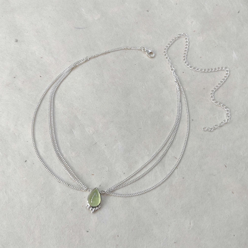 Silver Head Chain with gemstone