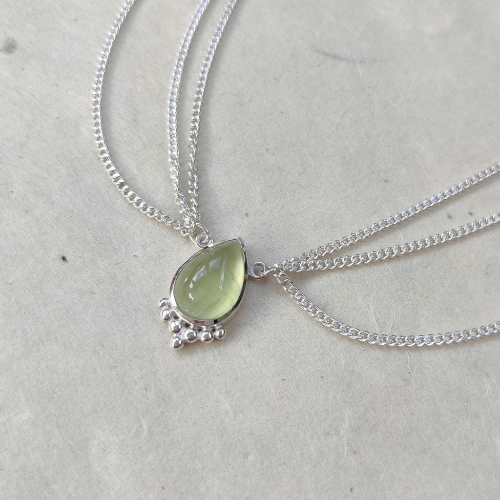 Silver Head Chain with gemstone