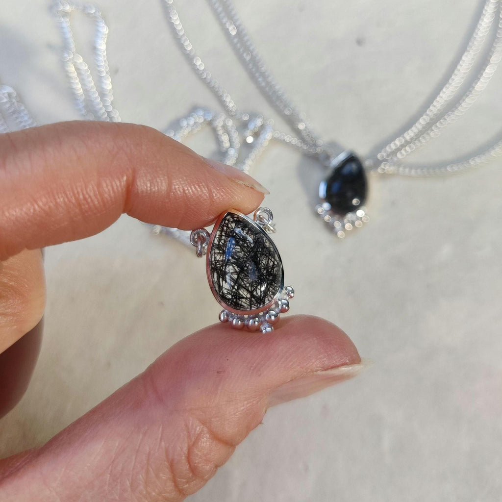 Silver Head Chain with gemstone