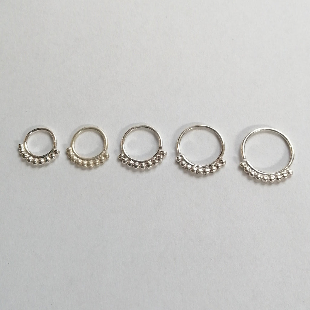 small sterling silver hoops