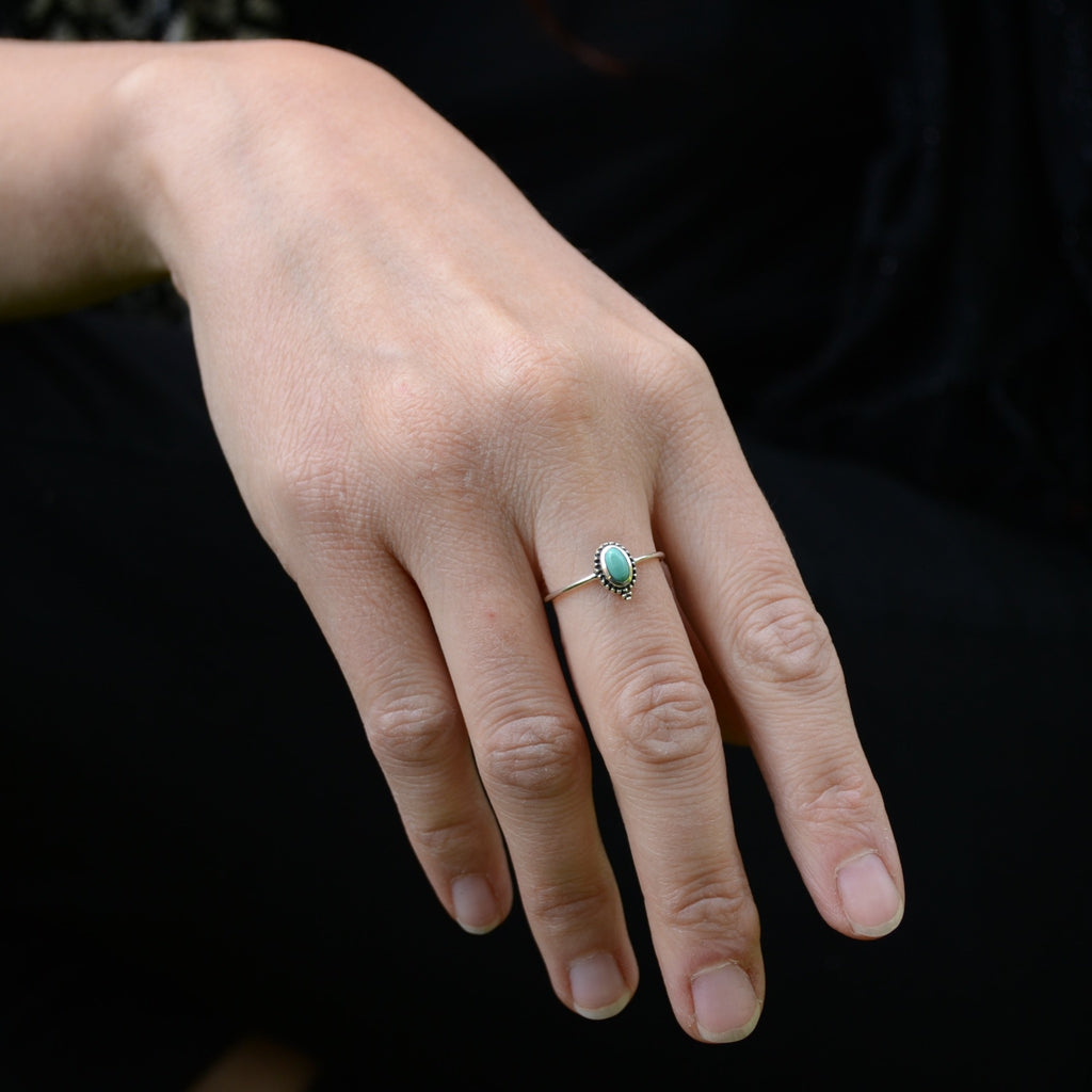 bohemian turquoise ring