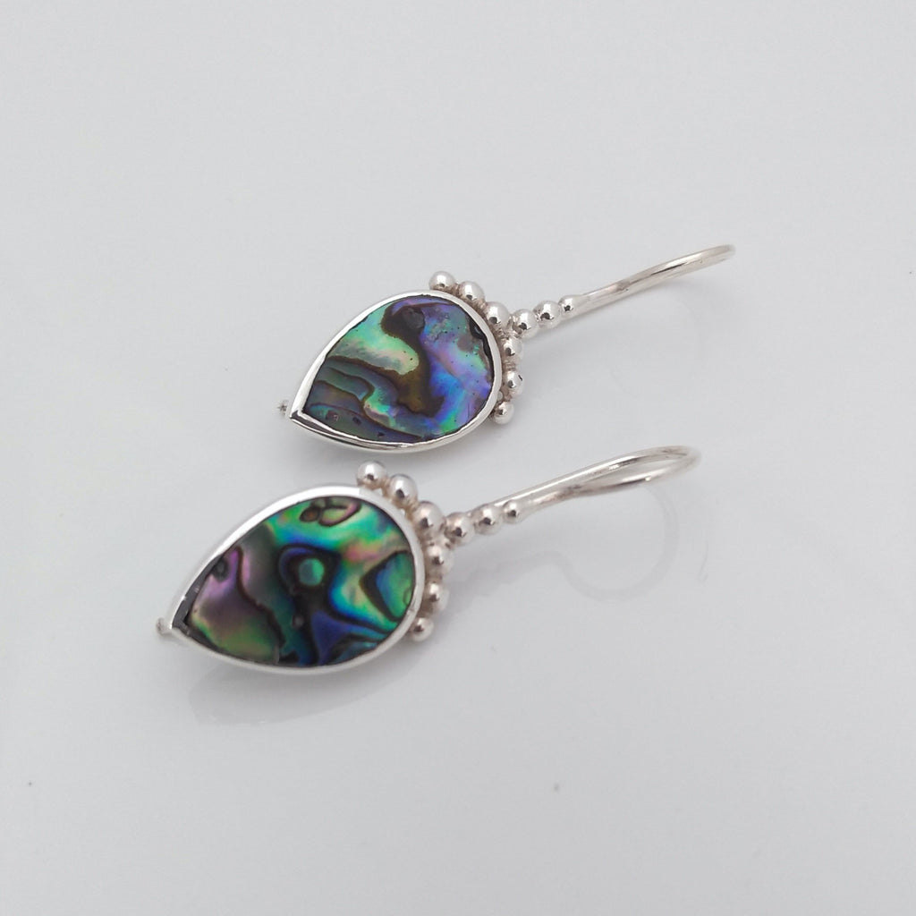 abalone shell drop earrings