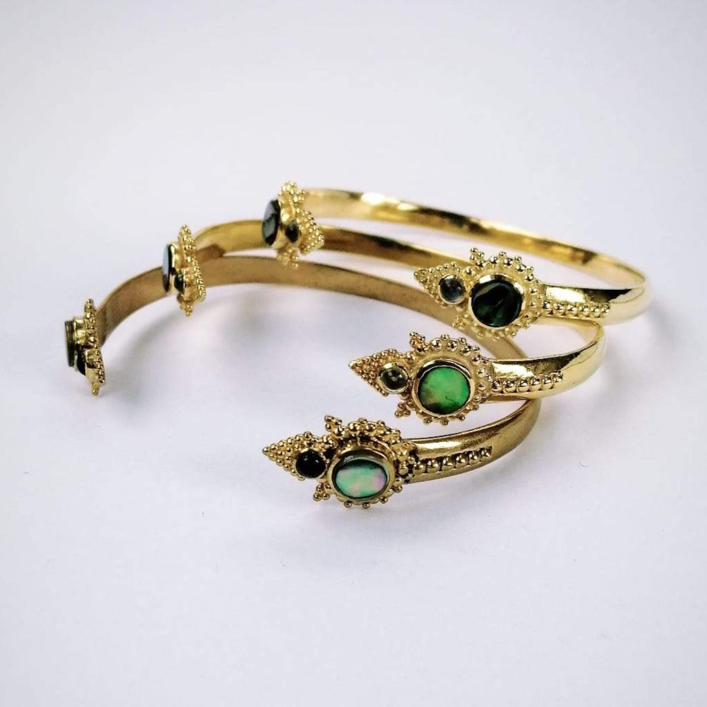 cuff bracelets brass noomaad