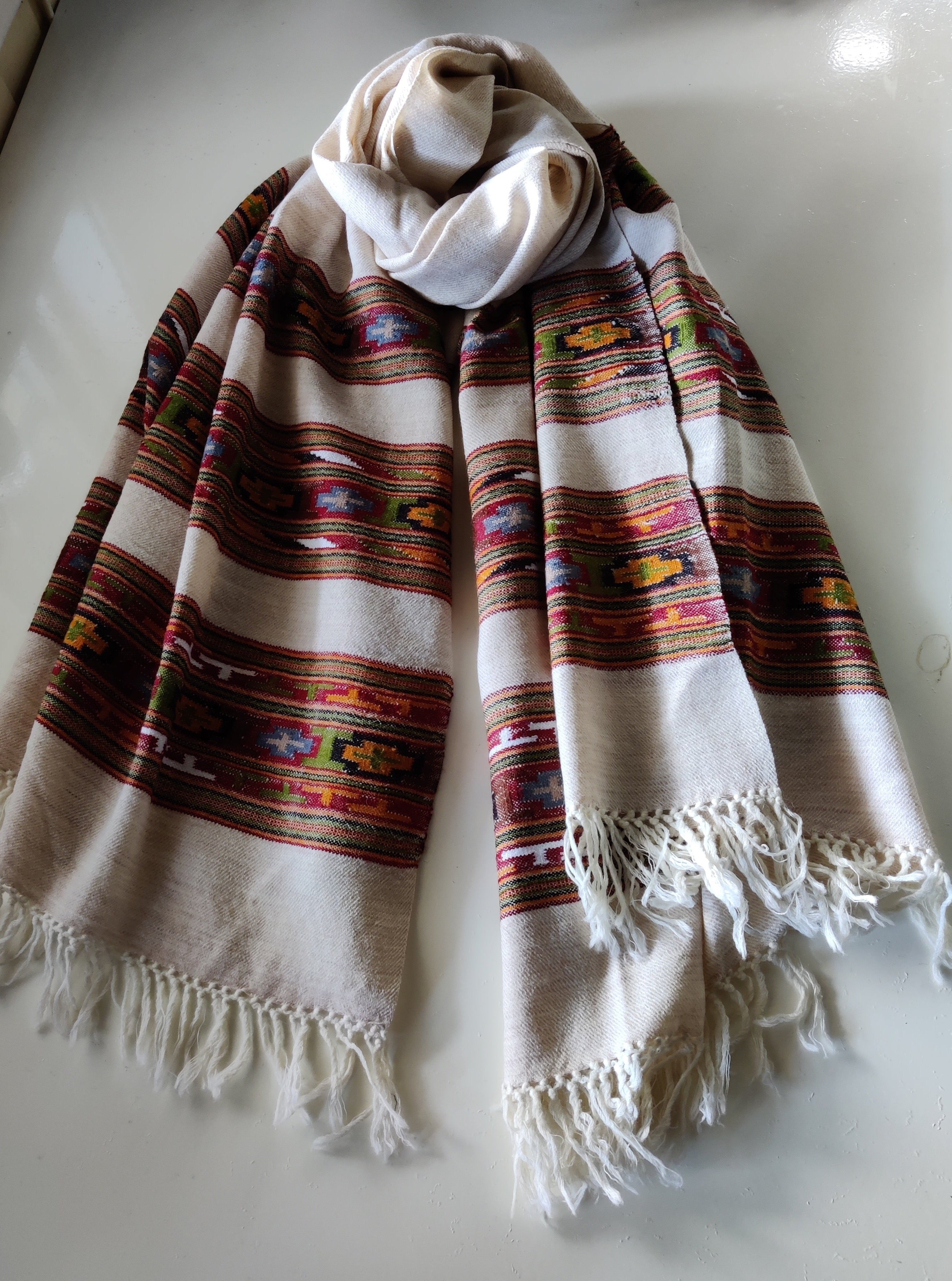 Large Wool shawls with Embroidery – Noomaad