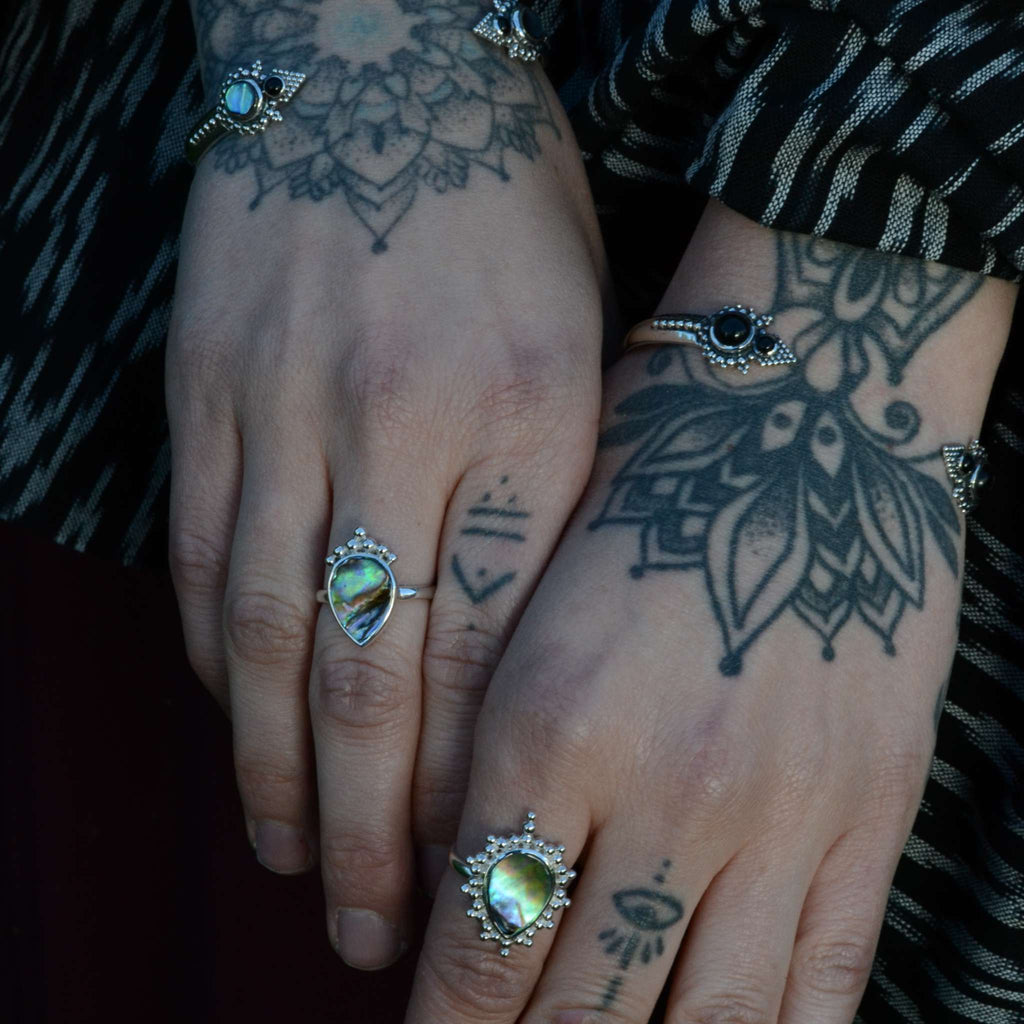 sterling silver jewelry ring cuff bracelet