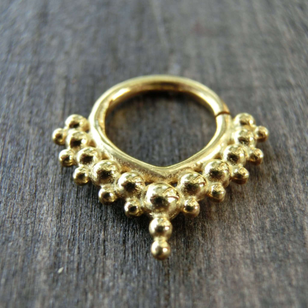 gold septum jewelry zen