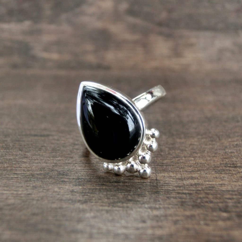 Silver Ring Black Onyx