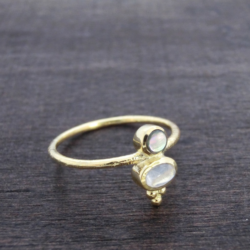 Delicate Moonstone Ring