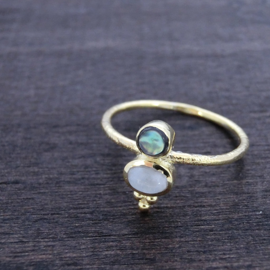 Delicate Moonstone Ring