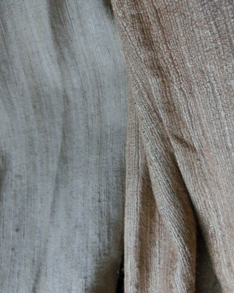Hood Scarf Raw Silk