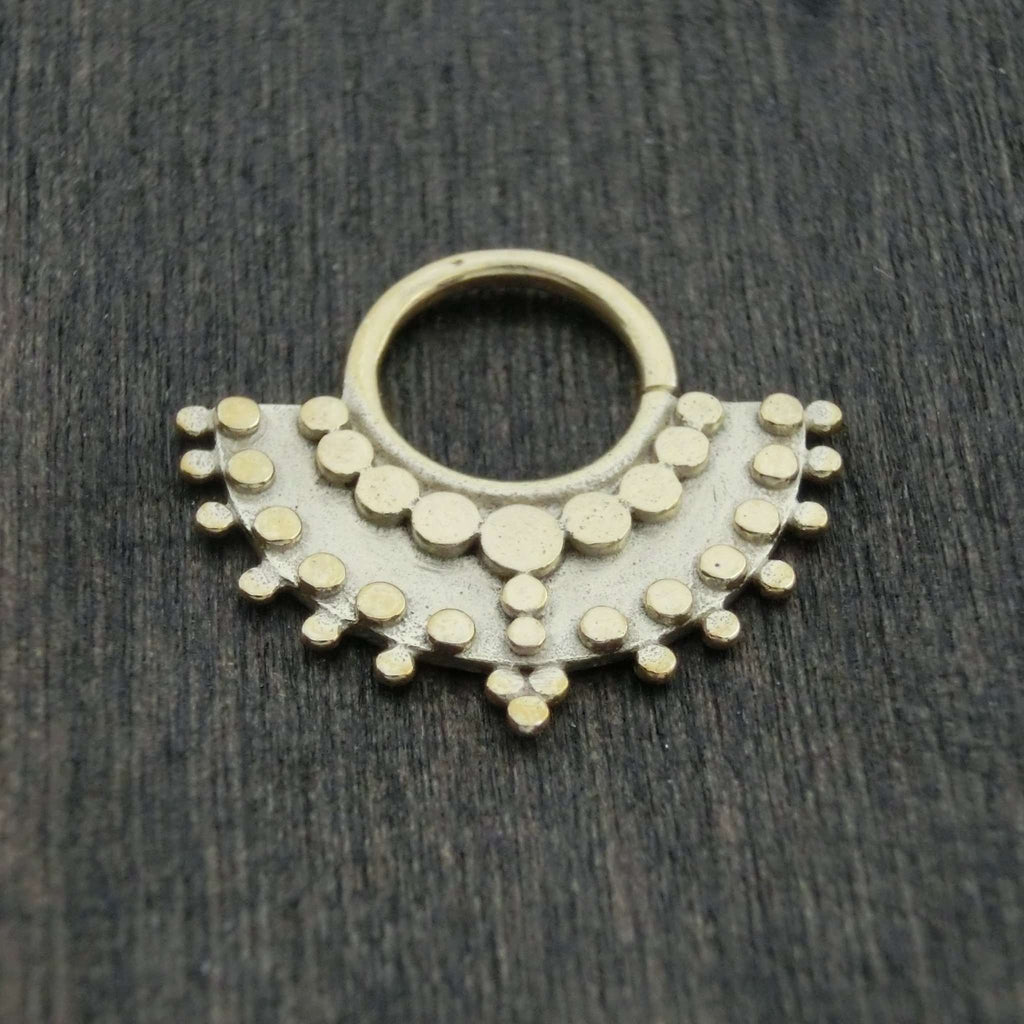 septum jewelry solid gold ancient