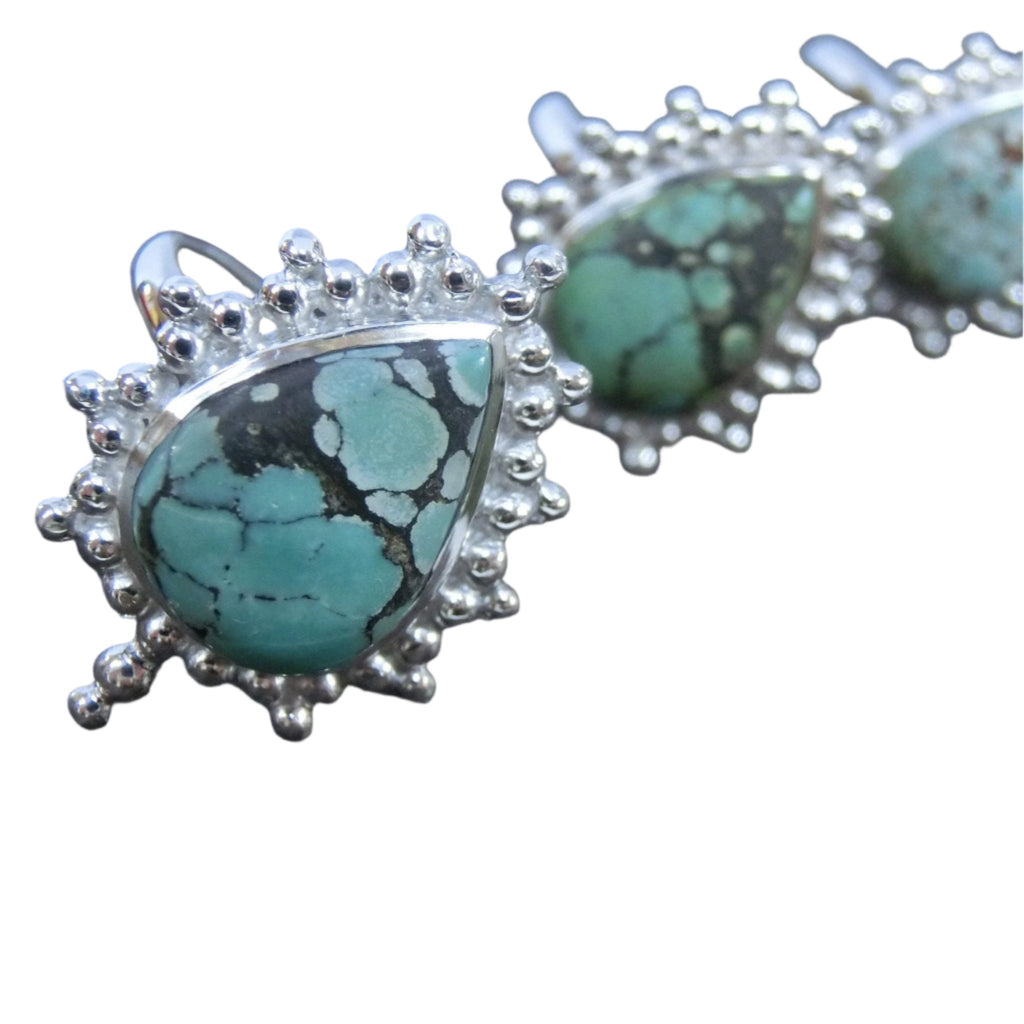 tibetan turquoise silver rings