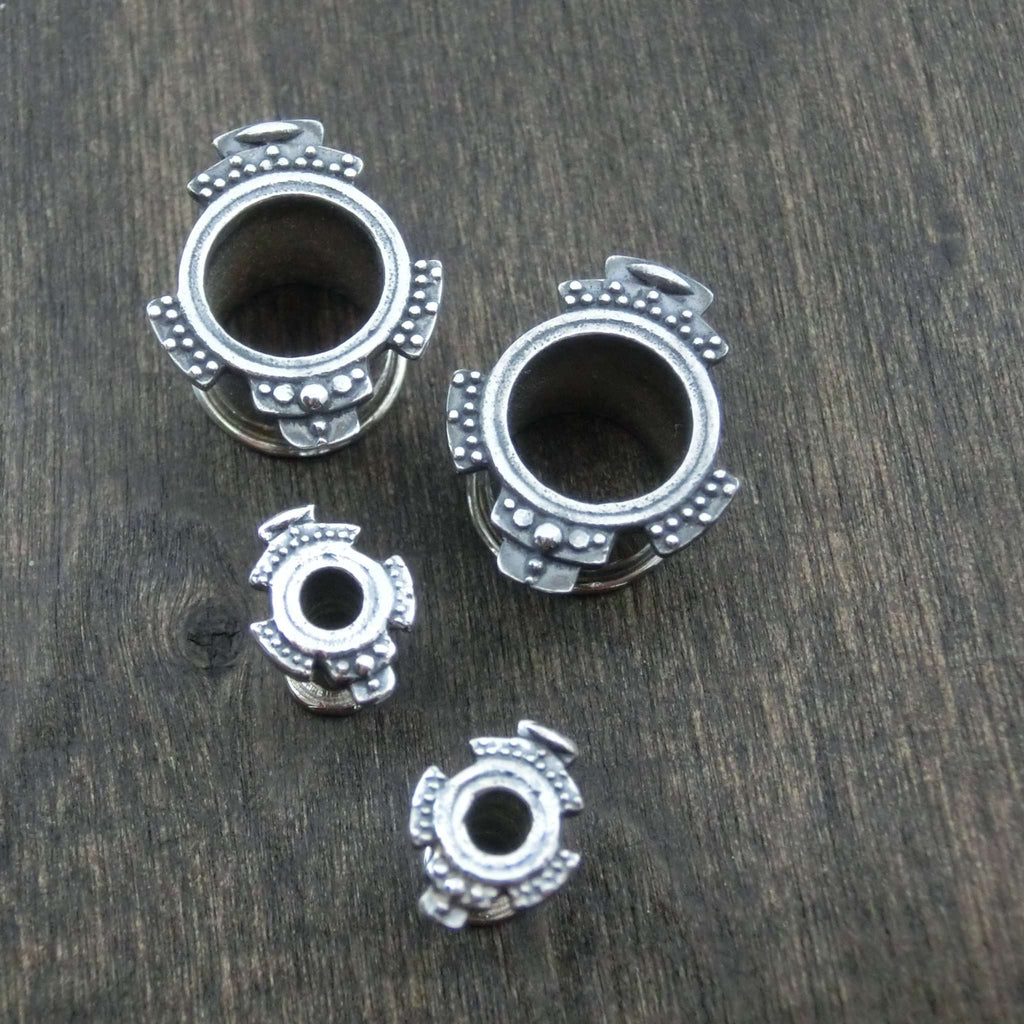 tunnels silver tribal style inka